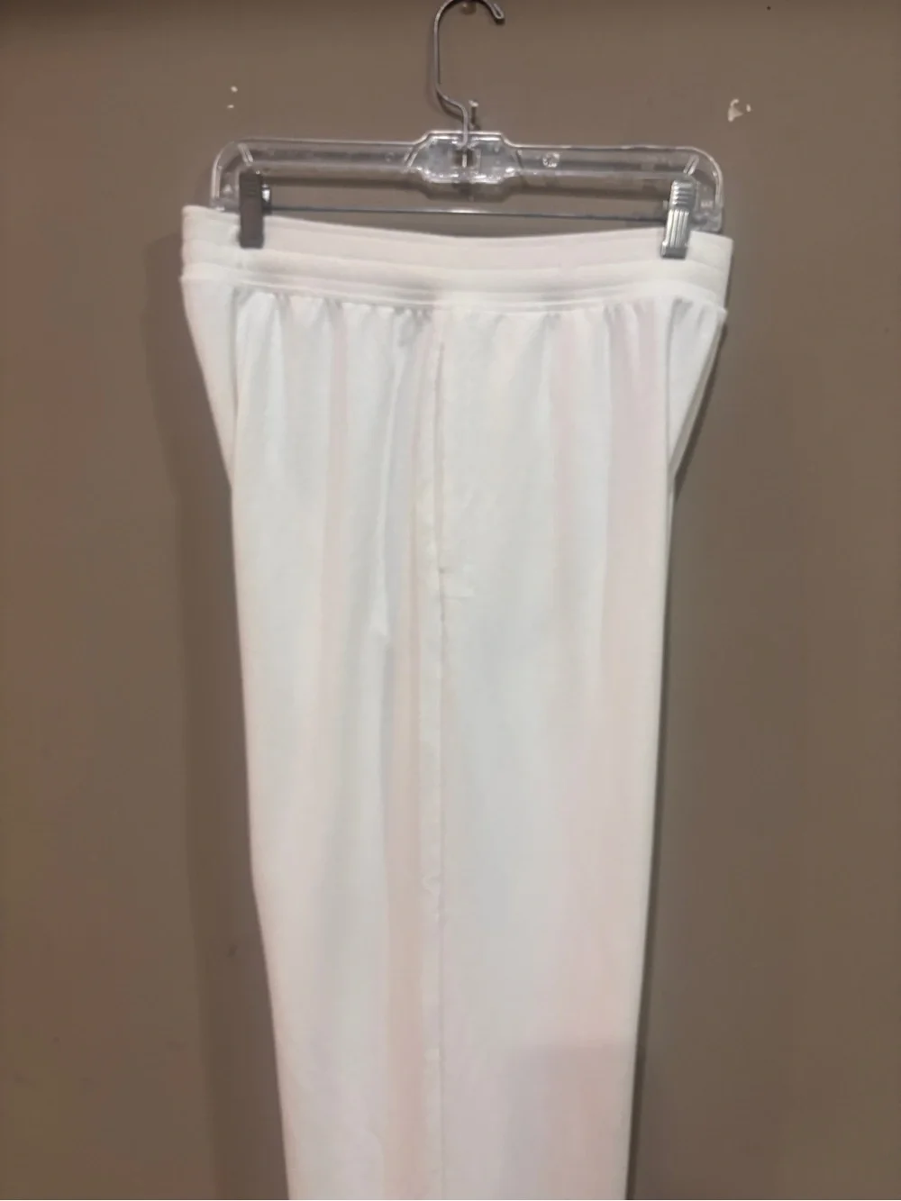 Alo Yoga White High Waist Wide Leg Lounge Yoga Pants Women’s Large L